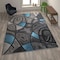 Flash Furniture Blue 8' x 10' Abstract Design Accent Area Rug ACD-RGTRZ860-810-BL-GG - alternate 1